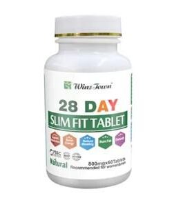 28 Day Slim Fit Tablet Fat Burner Energy Pill, Burning Fat 800mg*60 Tablets