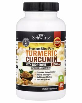 BioSchwartz, Premium Ultra Pure, Turmeric Curcumin With Bioperine®, 180 Veggie Caps