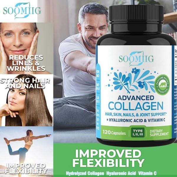 Advanced Collagen Hair,Skin,Nails,& Joint Support+Hyaluronic Acid & Vitamin C - Image 2