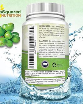 aSquared Nutrition Natural Green Coffee Bean Formula-180 Capsules-Max Strength GCA Antioxidant Cleanse for Pure Weight Loss, 800mg per Pill-Chlorogenic Acid-1600mg Daily Supplement, Healthy Fat Burner