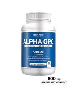 Alpha GPC Choline Capsules – 120 Count, 600mg Servings (Brain Support Aid that Supports Focus, Memory, Motivation, & Energy (Third Party Tested, Vegan Safe Made in the USA) Brain Support Supplement