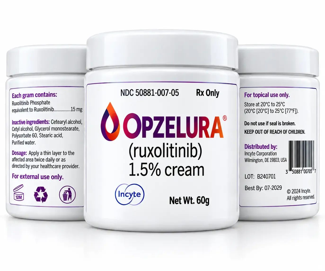 Opzelura Ruxolitinib 1.5% 60g Cream in Pakistan - Image 2
